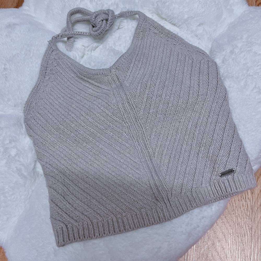 Hollister Double Later Crochet Halter Top